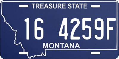 MT license plate 164259F