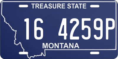 MT license plate 164259P