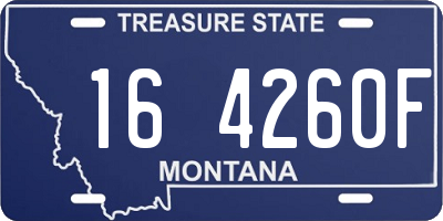 MT license plate 164260F