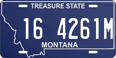 MT license plate 164261M