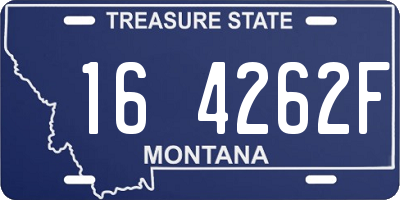 MT license plate 164262F