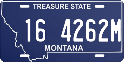 MT license plate 164262M