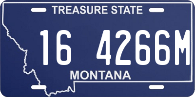 MT license plate 164266M