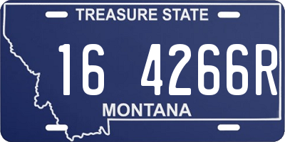 MT license plate 164266R