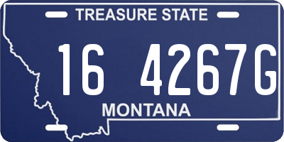 MT license plate 164267G