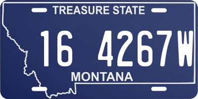 MT license plate 164267W