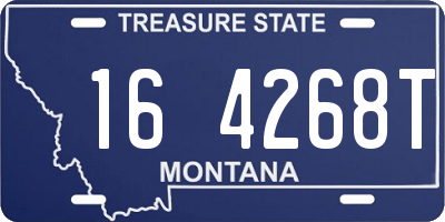 MT license plate 164268T