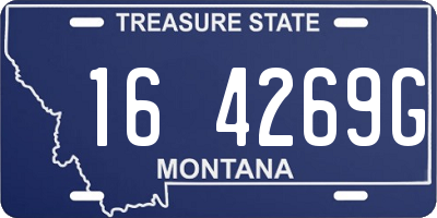 MT license plate 164269G
