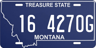 MT license plate 164270G