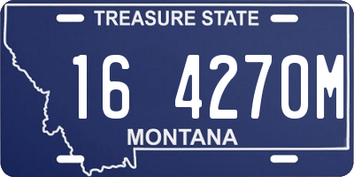 MT license plate 164270M