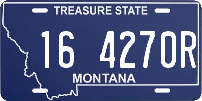 MT license plate 164270R