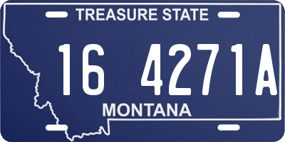 MT license plate 164271A
