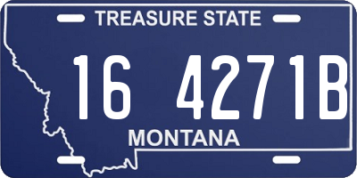 MT license plate 164271B