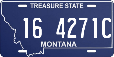MT license plate 164271C