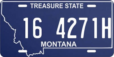MT license plate 164271H