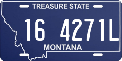 MT license plate 164271L