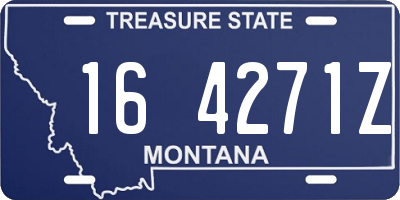 MT license plate 164271Z