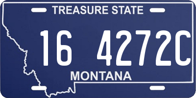 MT license plate 164272C