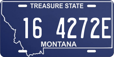 MT license plate 164272E