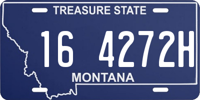 MT license plate 164272H