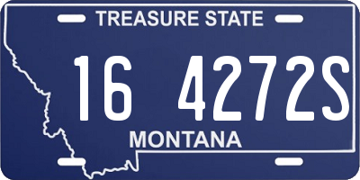 MT license plate 164272S