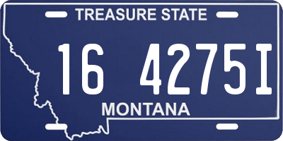 MT license plate 164275I