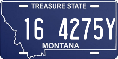 MT license plate 164275Y