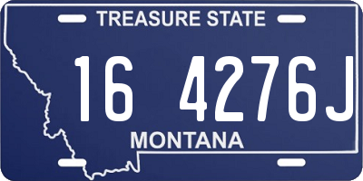 MT license plate 164276J