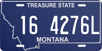 MT license plate 164276L