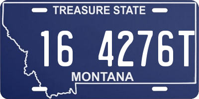 MT license plate 164276T