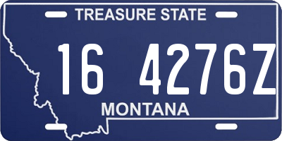 MT license plate 164276Z
