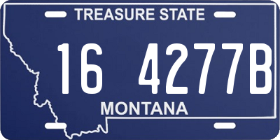 MT license plate 164277B
