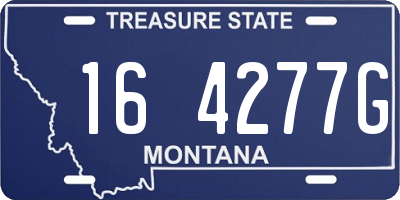 MT license plate 164277G