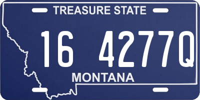 MT license plate 164277Q