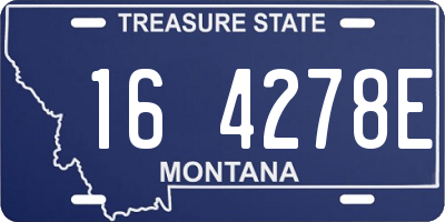 MT license plate 164278E