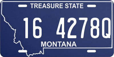 MT license plate 164278Q