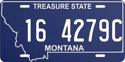 MT license plate 164279C