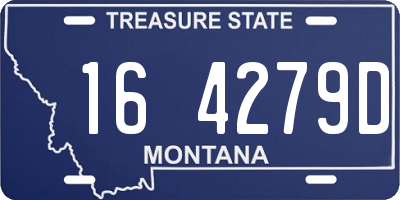 MT license plate 164279D