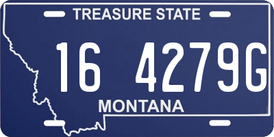 MT license plate 164279G