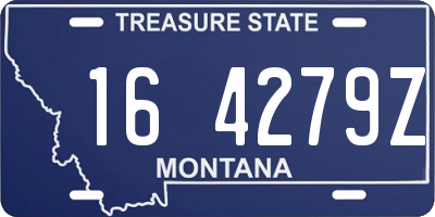 MT license plate 164279Z