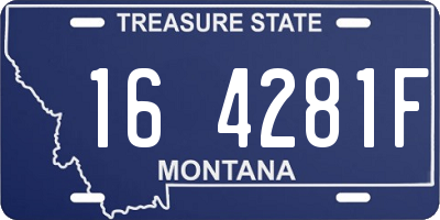 MT license plate 164281F