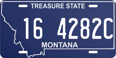 MT license plate 164282C
