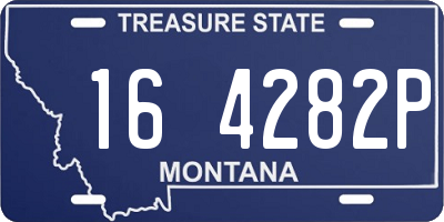MT license plate 164282P