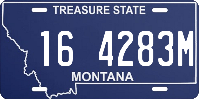 MT license plate 164283M