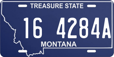 MT license plate 164284A