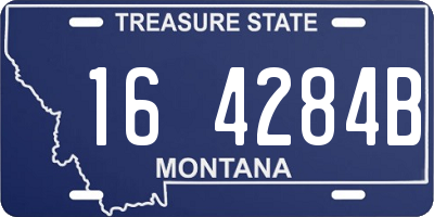 MT license plate 164284B