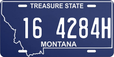 MT license plate 164284H