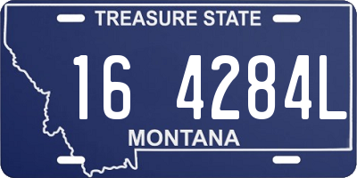 MT license plate 164284L