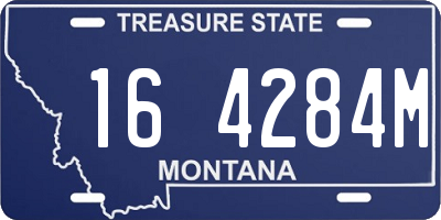 MT license plate 164284M