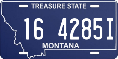 MT license plate 164285I